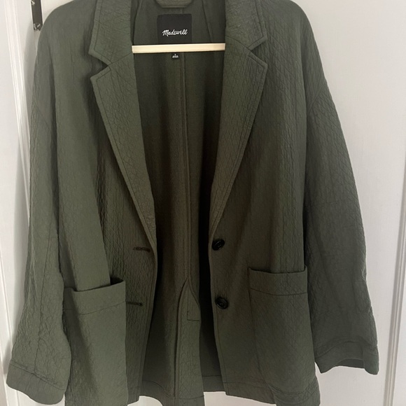Madewell Dark Green Women's Blazer - Picture 1 of 3